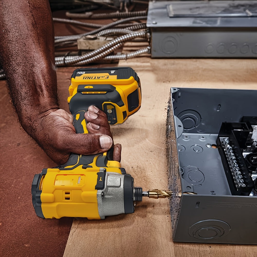 Cordless Impact Driver 1/4" Compatible with DeWalt 20V Battery, 0-2800 RPM Electric Impact Screwdriver with LED Indicator Light