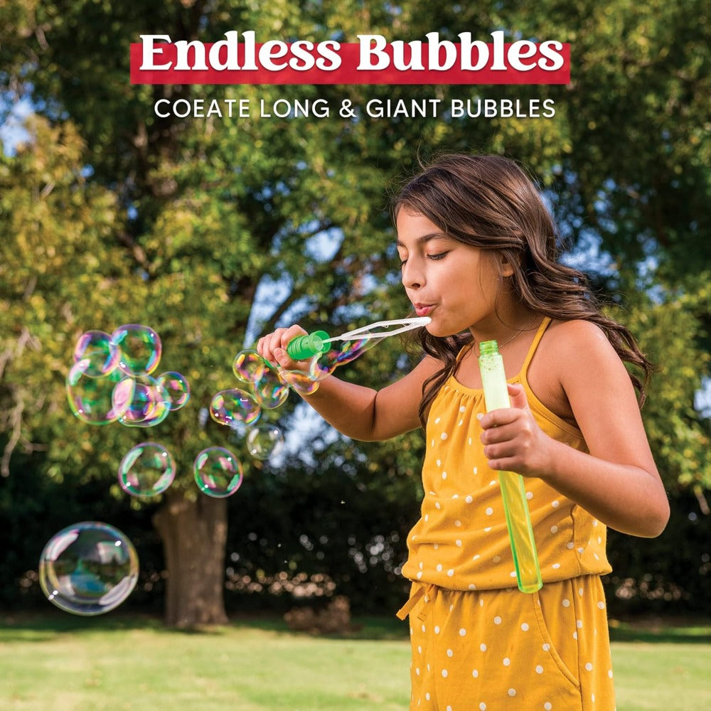 Giant Bubble Wands 24 Pack Bulk – 14.6 Inch Big Bubble Maker Set in 6 Colors, Summer Outdoor Party Favors for Kids, Easter Basket Stuffers