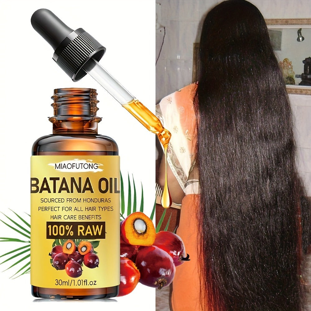 Batana Oil 30ml Cold-Pressed – Multi-Use Hair Growth & Scalp Strengthening Oil for Hair, Eyelashes & Eyebrows | Repairs Damage
