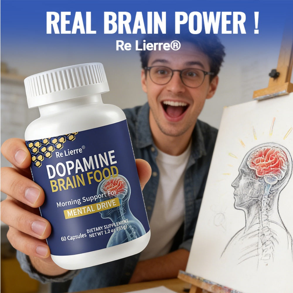 Magnesium Glycinate Brain & Sleep Capsules, Dopamine Support Nootropic Formula, Focus Mental Clarity Mood & Restorative Sleep