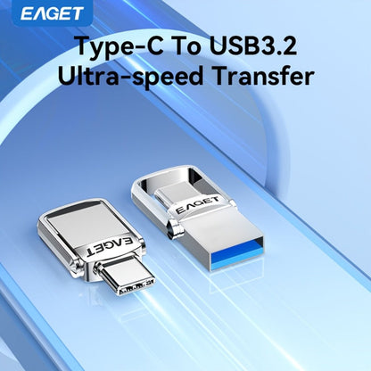 USB Flash Drive EAGET Dual-Ended Type-C to USB 3.2 Memory Stick with 32GB, 64GB or 128GB Capacity