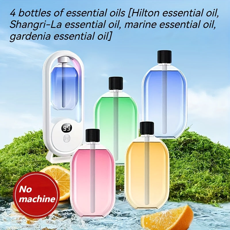 Aromatherapy Diffuser with Essential Oils 2-in-1 Humidifier - Hotel Scent Home Fragrance Machine with Natural French Essential Oils