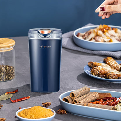 Electric Coffee Grinder 200W | Quiet Spice Grinder | 80g Large Capacity 12 Cups | 304 Stainless Steel Blade | One-Touch Operation | Grinds