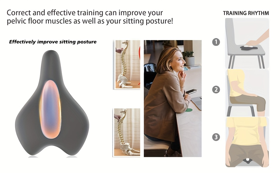 Pelvic Floor Muscle Trainer Cushion – Electric EMS Massager for Pelvic Floor Exercise & Muscle Relaxation