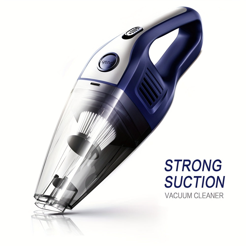 Handheld Cordless Vacuum Cleaner with Powerful Suction – Portable USB Rechargeable Mini Vacuum with Multiple Accessories for Car, Home