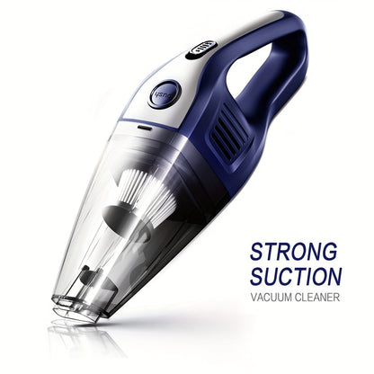 Handheld Cordless Vacuum Cleaner with Powerful Suction – Portable USB Rechargeable Mini Vacuum with Multiple Accessories for Car, Home