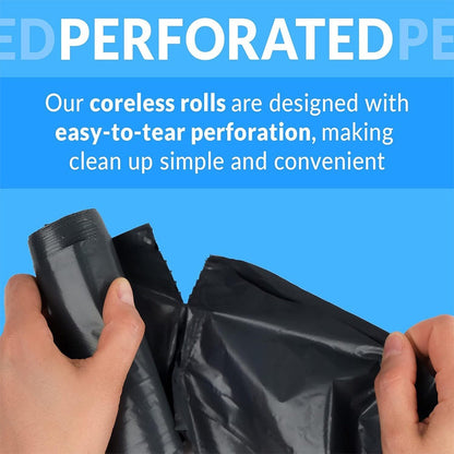 30-Gallon / 113.5-Liter Black Trash Bags, 200-Count Pack in Four Rolls and Two Boxes with Tie Handles