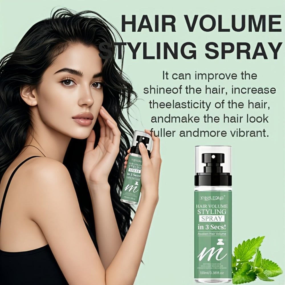 Hair Volumizing Spray 100ml Oil-Free Texturizing Instant Lift & Hold, Non-Irritating Styling Spray for Fine Flat Hair