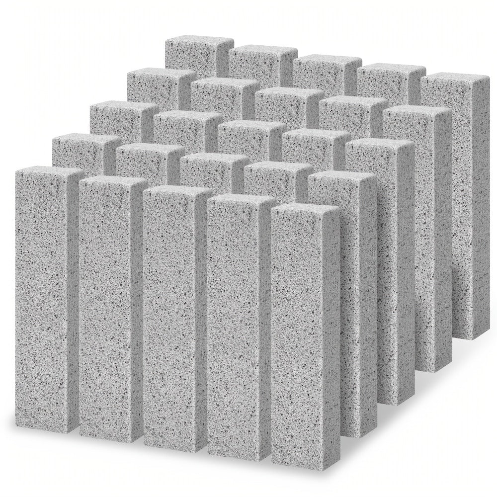 Pumice Stone Cleaning Sticks 25pcs Heavy Duty Scouring Stick for Toilet Bowl Bath Kitchen Pool Tile Grout Hard Water Stain Remover Household