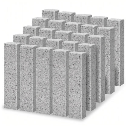 Pumice Stone Cleaning Sticks 25pcs Heavy Duty Scouring Stick for Toilet Bowl Bath Kitchen Pool Tile Grout Hard Water Stain Remover Household