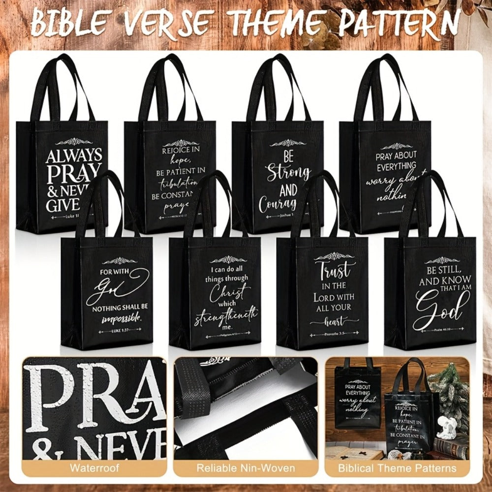 Christian Gift Bags Bulk with Handle for Parties, Celebrations and Guest Favors, with the Listed Configuration