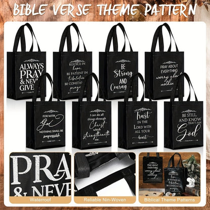 Christian Gift Bags Bulk with Handle for Parties, Celebrations and Guest Favors, with the Listed Configuration