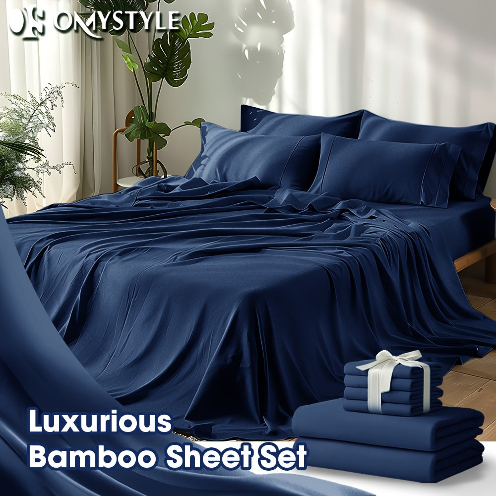 Fitted Sheet Set Cooling Deep Pocket – 2000TC Soft Microfiber Bed Sheet, Shrink Fade Wrinkle Resistant, 11 Colors 4 Sizes