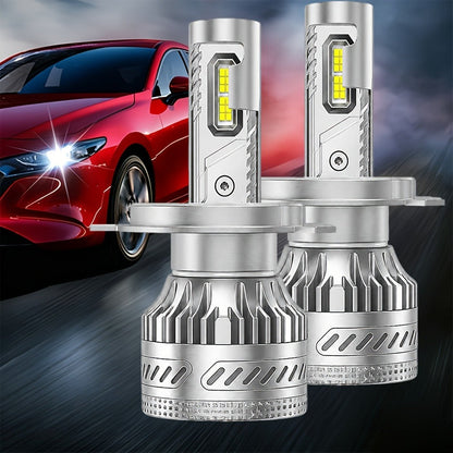LED Headlight Bulbs 30000 Lumens 350W – H4 H11 9005/HB3 9006/HB4 9012/HIR2 | 6500K White 12V | 2-Pack Upgrade for Brighter Nighttime Driving