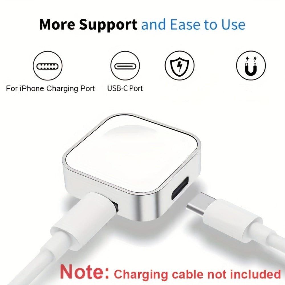 Apple Watch Magnetic Charging Stand with USB-C – Fast Magnetic Charger Dock Compatible with iWatch Ultra Series 9 8 7 6 5 SE 4 3 2 Portable