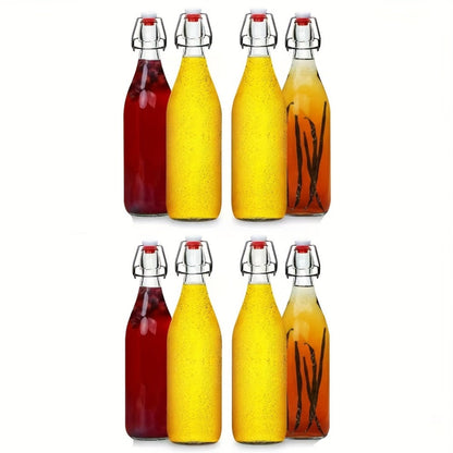 Swing Top Glass Bottles 32oz with Airtight Stopper - Flip Top Brewing Bottles for Kombucha for Entryways, Bedrooms and Living Spaces