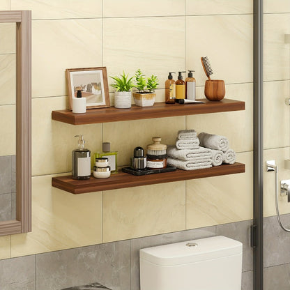 Floating Shelves Wall Mounted Set of 4 – 22 Inch Wall Shelves with Invisible Brackets for Bathroom Living Room Bedroom Kitchen Decor