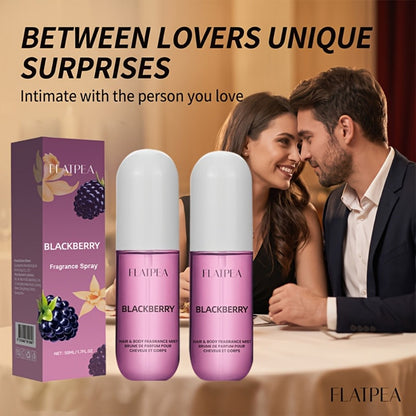 Eau de Toilette Vanilla Blackberry 50ml Body and Hair Fragrance Spray in Single or Two-Pack Options