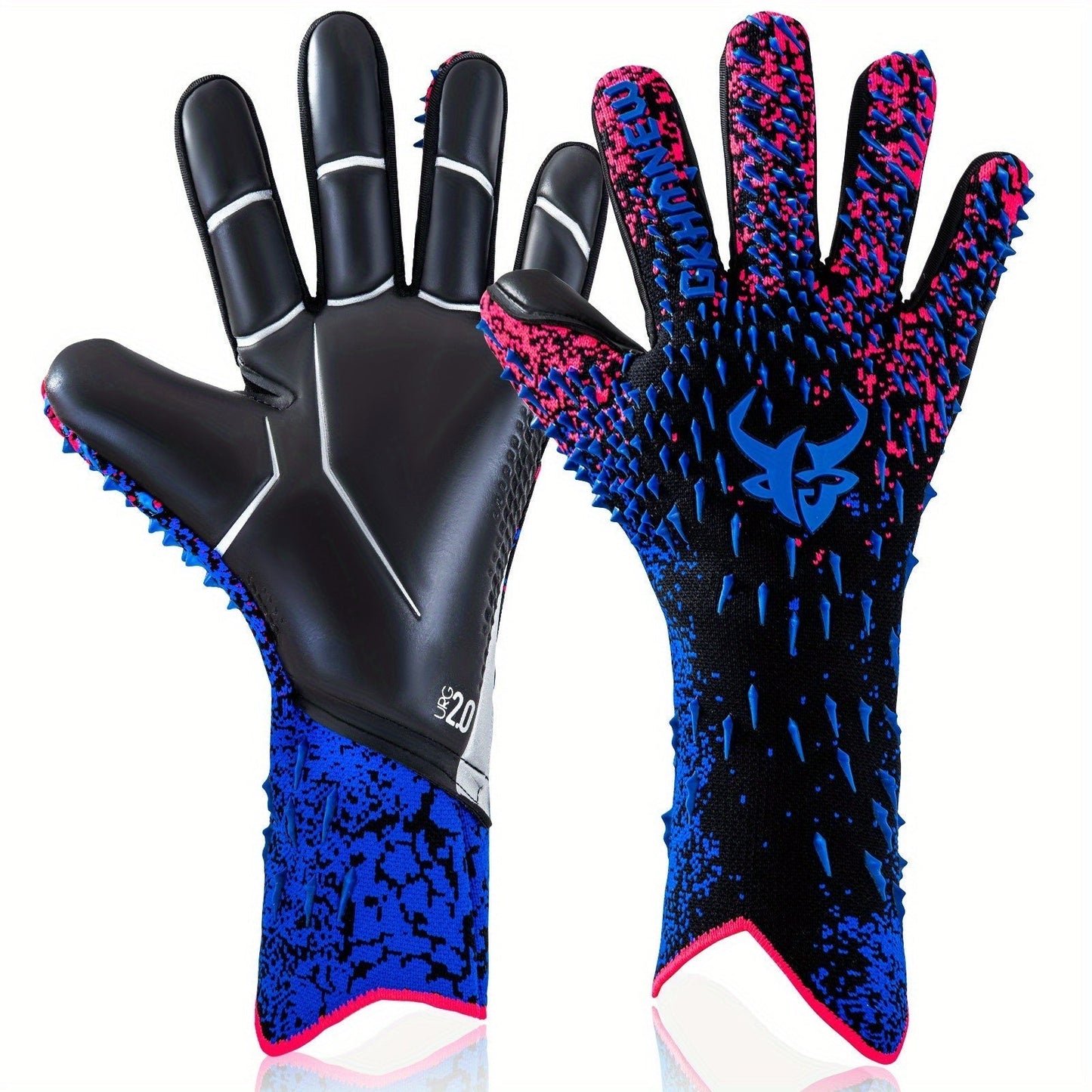 Soccer Goalkeeper Gloves with 4mm Grip Palm – Ventilated Goalie Gloves for Youth & Adults, Flexible Finger Protection, Sizes 6-10