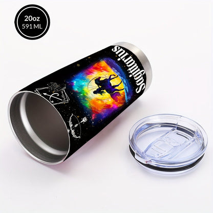 Insulated Tumbler 20oz Zodiac Sign 304 Stainless Steel with Lid, Straw and 12 Horoscope Options