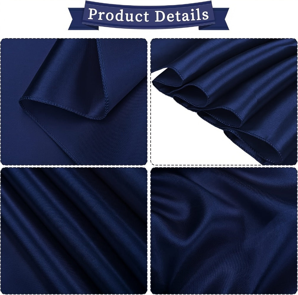 100pcs Satin Chair Sashes Bows for Wedding Banquet Party Event Decoration, 13 Colors, 18×275cm