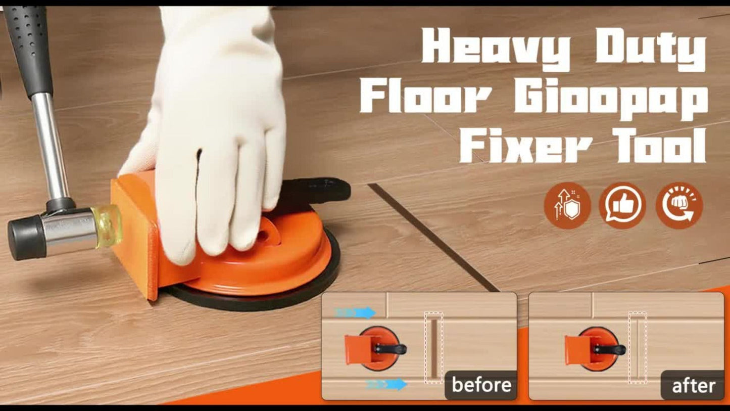 Floor Gap Tool Reinforced Iron Suction Cup Pull System for Laminate Vinyl Composite for Entryways, Bedrooms and Living Spaces