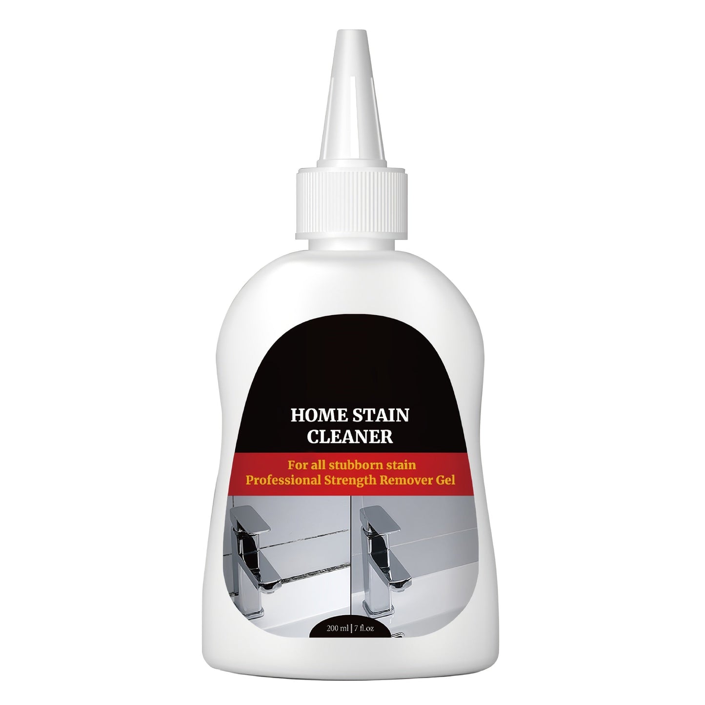 Black Stain Cleaner Gel 7 fl oz (200ml), Cleaning Gel for Washing Machine, Refrigerator, Grout, Sink