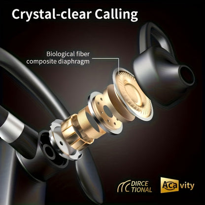Bluetooth 5.4 Noise Cancelling Wireless Earphone Dual Microphone CVC8.0 200 Hours Talk Time for an Everyday Personal Care Routine