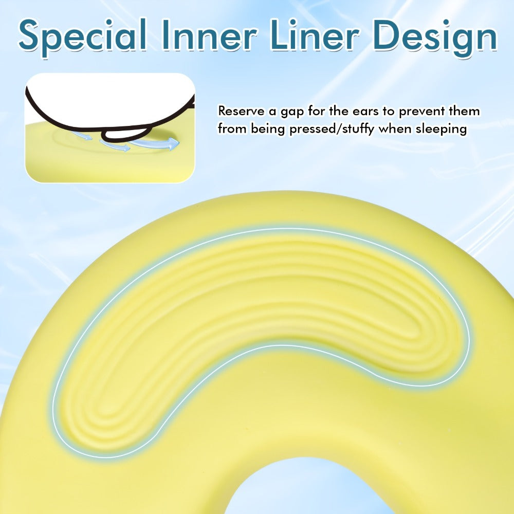 Cervical Pillow C-Shaped Neck Support Side Back Sleepers for Entryways, Bedrooms and Living Spaces