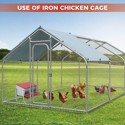 Chicken Nesting Box 3-Hole Metal Wall Mount, Auto Egg Collector Coop for Garden, Patio and Yard Use