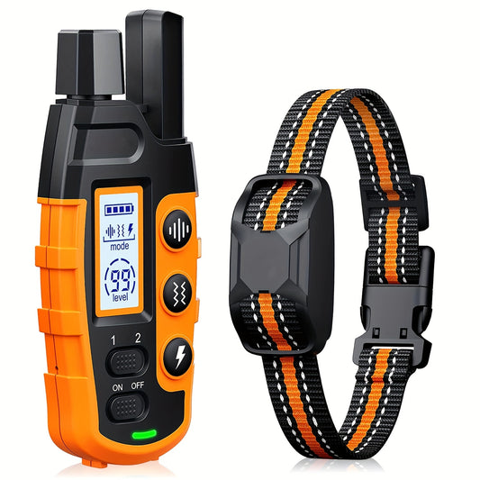 4000ft Dog Training Collar with Remote – 99-Level Static, 16-Level Vibration & 8-Level Beep | Rechargeable E-Collar for Small to Large Dogs