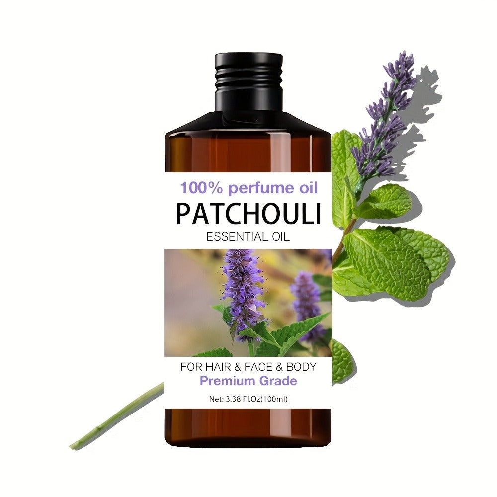 Essential Oil for Diffuser, Patchouli Earthy Woody Aroma in 52ml Bottle for Diluted Topical, Diffuser and Humidifier Use