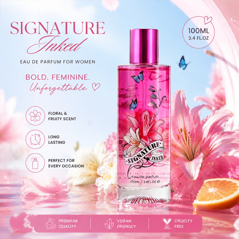 Eau de Parfum Fruity Collection for Women 100ml in Pink Bottles with 4-Note Source Profile