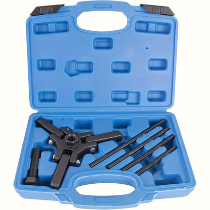 Harmonic Balancer Puller Kit 6pcs 3-Jaw – Crankshaft Damper Pulley Puller for Ford, GM, Chrysler, Cadillac, Chevrolet Truck & Mitsubishi
