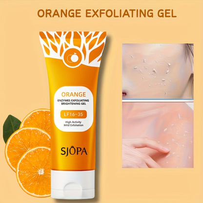Exfoliating Face Gel 100g - Orange Vitamin C Salicylic Acid Pore Cleansing Physical Exfoliant