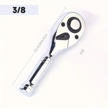 Short-Handle 72-Tooth Ratchet Wrenches in 1/4-, 3/8- or 1/2-Inch Drive with Three Pictured Lengths