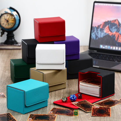 TCG Magnetic Deck Box 10 Pack – 100+ Card Capacity Storage Cases for MTG, Pokemon & Yu-Gi-Oh, 10 Vibrant Colors