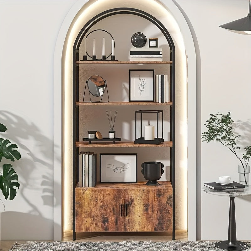 Bookshelf shown in the Rustic Brown option