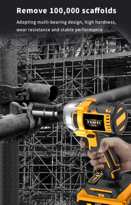 Cordless Impact Wrench Set with Charger Lithium-Ion Portable Electric Wrench Quick Charge for Home for Home, Garage and DIY Projects