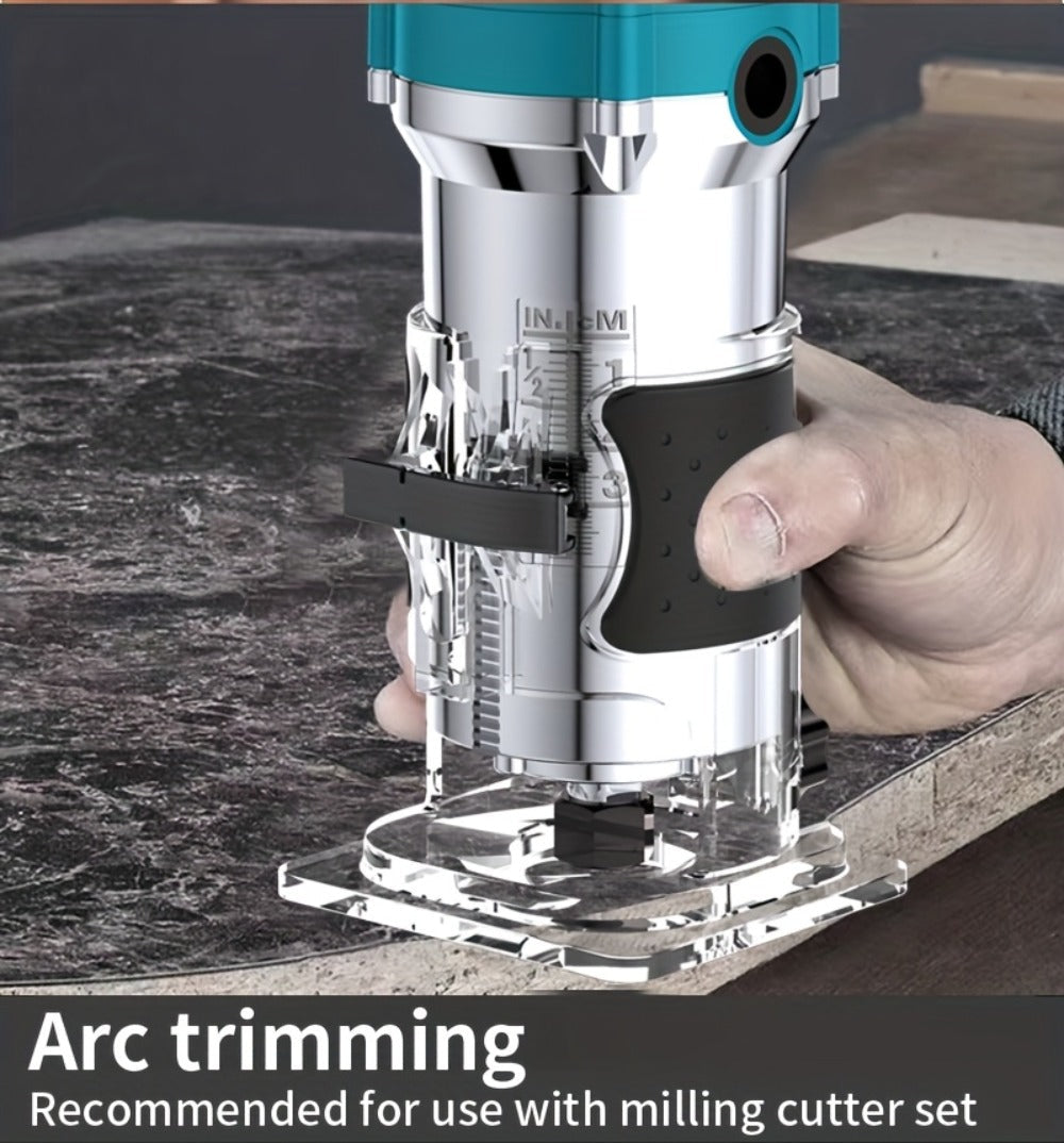 Power Tools Shi Tu Electric Wood Router and Edge Trimmer with Adjustable Speed and Accessory Bundle Options