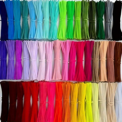 Pipe Cleaners 1020pcs Chenille Stems 20 Colors, Upgraded Thick Fuzzy Sticks with Patterned Rods for Kids Adults Teachers