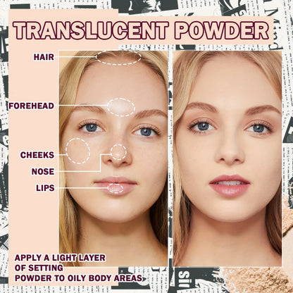 BB Cream Makeup Kit with Loose Setting Powder Brush & Sponge – Full Coverage Waterproof Long-Lasting Hydrating Foundation Set for All Skin