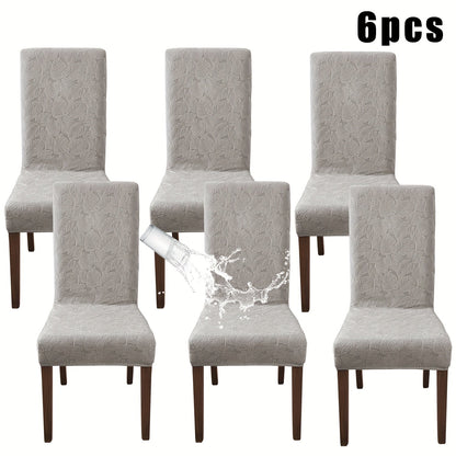 Stretch Dining Chair Covers Set of 4/6 – Plant Print Slipcovers for Dining Room Kitchen Chairs, Elastic Parsons Chair Protector, Home Decor