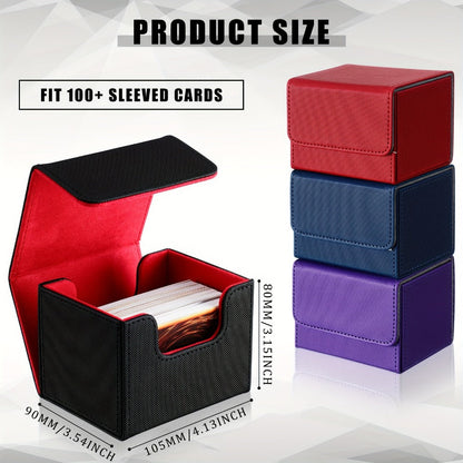 TCG Magnetic Deck Box 10 Pack – 100+ Card Capacity Storage Cases for MTG, Pokemon & Yu-Gi-Oh, 10 Vibrant Colors