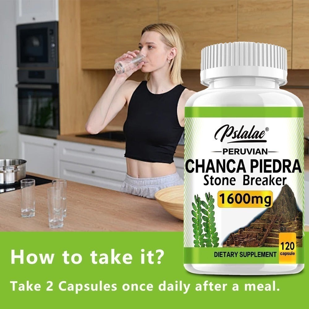 Chanca Piedra Capsules for Liver & Kidney Health, 120 Capsules Natural Urinary Tract Support Supplement