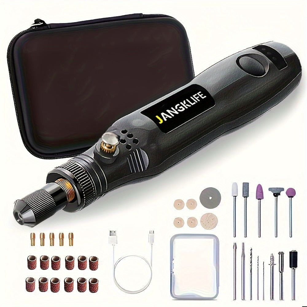 Cordless Rotary Tool Set Rechargeable Engraving Pen for Entryways, Bedrooms and Living Spaces