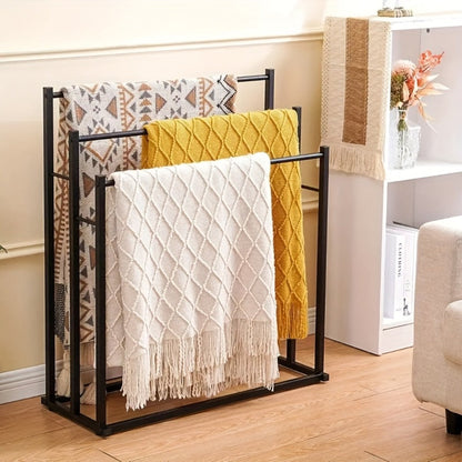 Towel Rack Freestanding 47 Inch Tall 3-Tier Floor Standing Towel Holder for Bathroom Bedroom Pool Outdoor