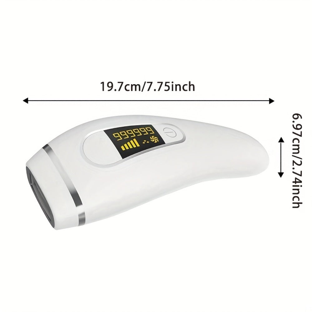 LEFINEE IPL Hair Removal Device with 999900 Flash-Counter Marking, Display and Black or White Editions