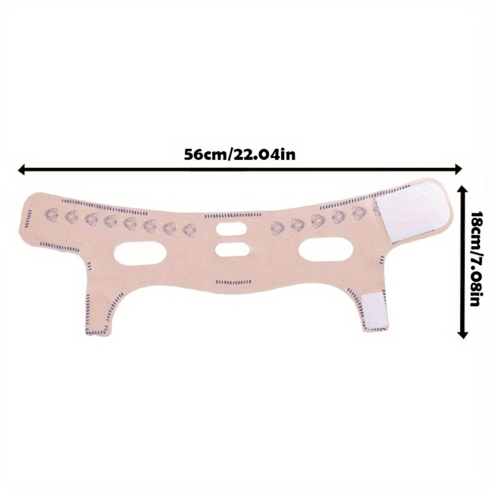 V-Line Face Lift Belt 5-Pack Facial Contouring Lifting Mask with Forehead Lift Band for Makeup, Travel and Everyday Vanity Use
