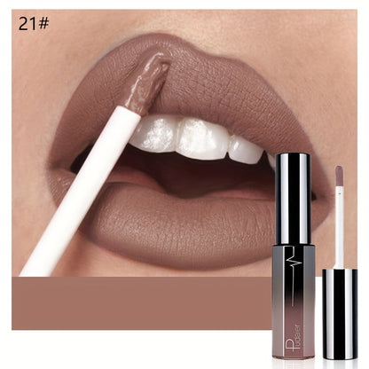 Semi-Matte Liquid Lip Color in Six Numbered Shades with 9.3cm Gradient Tube and Wand Applicator